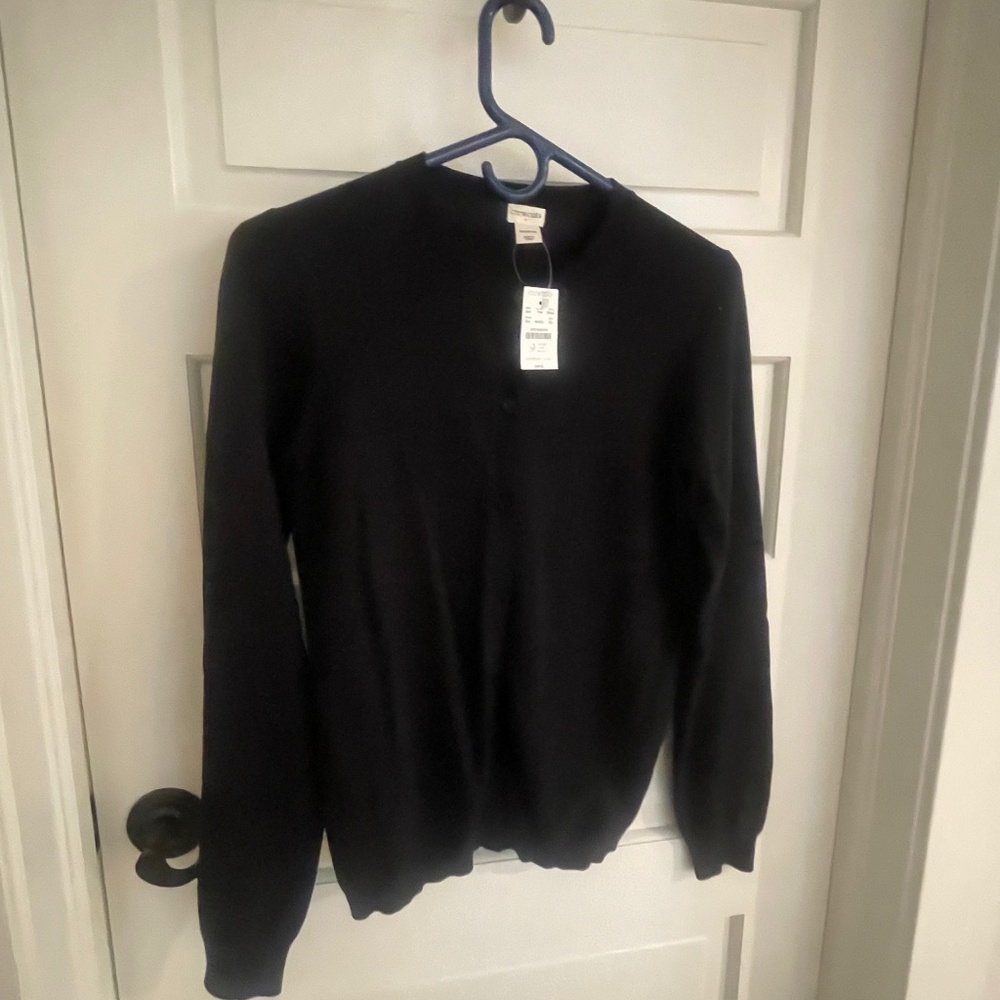 J Crew Black Cardigan - Girls size XXL